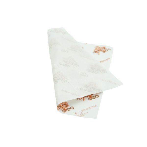 12x12 Inches Recyclable Custom Wax Paper Sheets Food Wax Paper