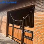 Hot Dip Galvanized Horse Box Stalls Fronts 2200mm Height With Board Door