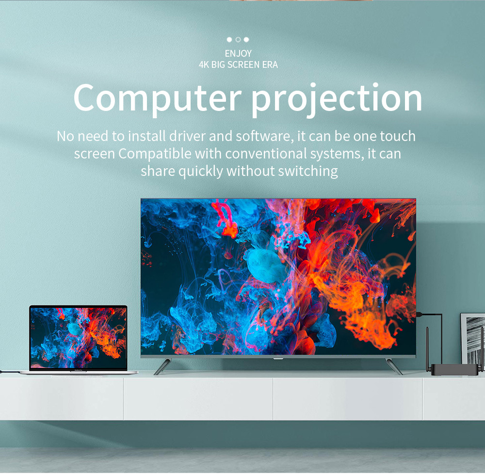 QuickShare Wireless Video Transmitter Receiver ODM For Projector Monitor
