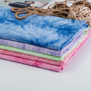 China Factory Price Soft Breathable Knit 100% Cotton Tie Dye Fabric For Clothes on sale