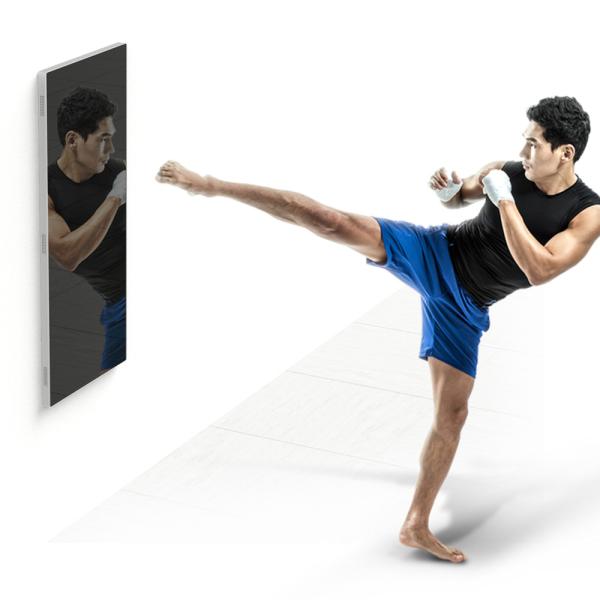Wall Mounted Smart Mirror LCD Digital Signage 55-inch Large Tempered Mirror 100%