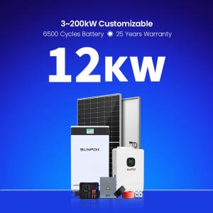 Wholesale 5Kw 10Kw 12Kw 15Kw 18Kw 20Kw 25Kw 30Kw Off Grid Solar Power Energy System Storage Solar Energy System from china suppliers