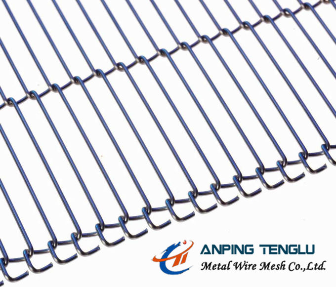 Stainless Steel Wire Ladder Belt, Single Loop End Belt Type, for Food Processing