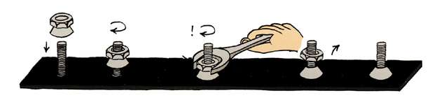 Longlife M8 Hex Head Nuts , Breaks Away Safety Shear Nut Passication Finish