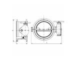 Stainless Steel Wafer Butterfly Valve 304 DN65 PN10 Double Flanged Butterfly