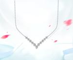 18k Gold Moissanite Diamond Smile Necklace Pendant For Gift Giving