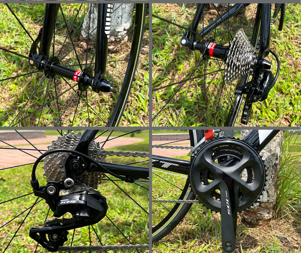 Rim Brake Carbon Road Bike 700C 23C Tires 22 Speed Shimano Groupset