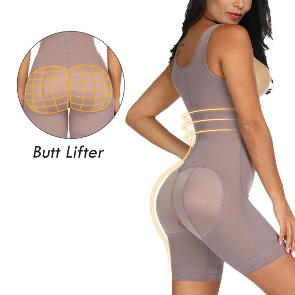 HEXIN Spandex/Nylon Women's Body Shaper High Waist Shaping Tumnmy Control Shapewear