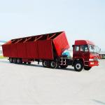 Customer's Optional Tri Axles Heavy Duty Cargo Side Dump Rear Tipping Trailer