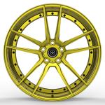 Aluminum Alloy 20 X 10.5 Gold Brush Forged Alloy Wheels For Audi RS6