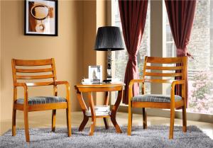 Wholesale modern Zingana solid wood coffee furniture set from china suppliers