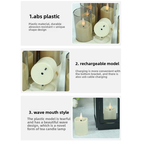 Rechargeable LED Tealight Candle with Remote Control USB Charging and Realistic Flickering Effect for Home Decor