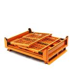 Steel Wire Mesh Pallet Cage Powder coated Collapsible Storage Cage