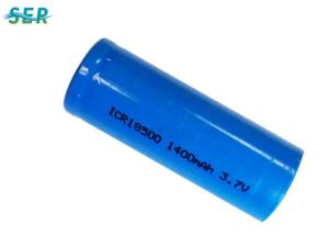 Wholesale Flat Top Li Ion Battery Cell , 3.7V Lithium Ion Rechargeable Battery 1400mAh 18500 from china suppliers