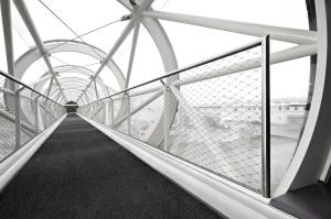 Wholesale Anti Corrosion Stainless Steel Ferrule Rope Mesh For Corridor / Flyover Protection from china suppliers