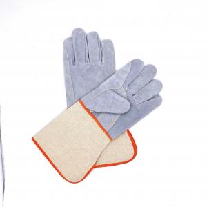Wholesale Glass Fibre Welder Leather Heat Resistant Safety Gloves Anti Slip 212F 100C from china suppliers