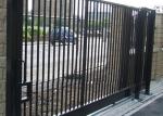 Durable Motorised Metal Sliding Gates Powder Coated For Wall Compound