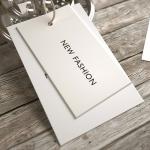 Youfu Merrow Border Paper Garment Hang Tags Custom Die Cut SGS