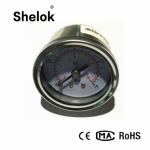 Spiral tube 40mm 304SS oil back connection pressure gauge mpa kg and psi