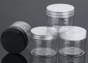 Wholesale 250ml 500ml Clear Amber Black Pet Plastic Cream Jar With Plastic Lid from china suppliers