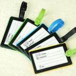 Wholesale promotional custom waterproof bulk silicon rubber luggage tag