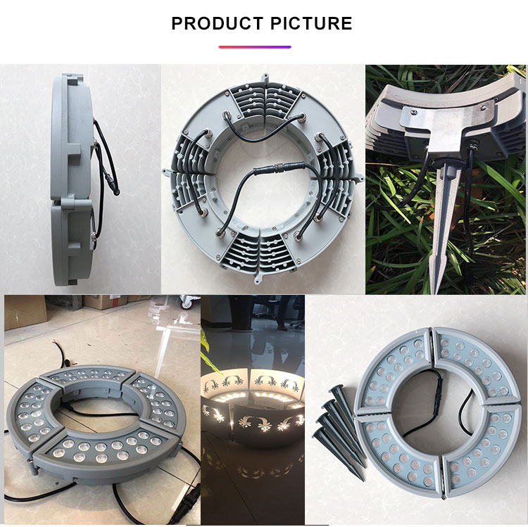 DC24V Led Christmas Tree Lights , 48W Round Outdoor Led Christmas Lights
