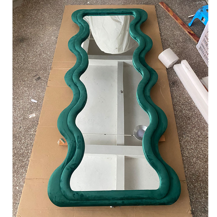 Standing Wavy Oversized Arched Floor Mirror 71x32 Dressing Room
