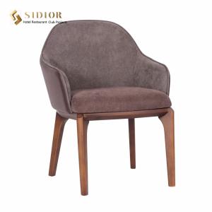 Wholesale PU Leather Dinning Chair, Restaurant Dinning Chair, Hotel Chair, Lobby Chair, High Density Foam, Solid Wood Legs from china suppliers