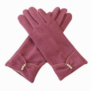 China Ladies Warm Windproof Gloves Elegant Peral Mittens Female Fashion Women on sale