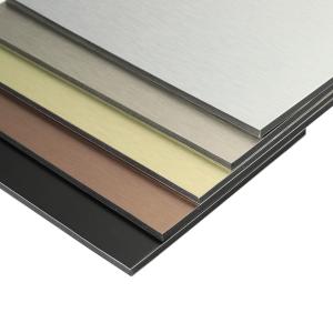 Wholesale Impact Resistant Brushed Aluminum Composite Panel 3mm Thickness from china suppliers