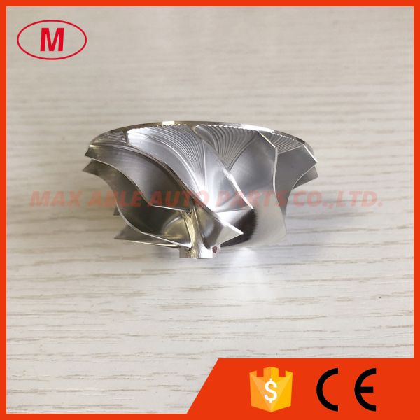 K04 43.03/56.08mm 5306-123-2007 6+6 blades high performance milling/aluminum 2618/billet compressor wheel