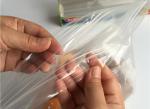 PE Transparent double zipper sealing bag wholesale double self-styled zipper bag