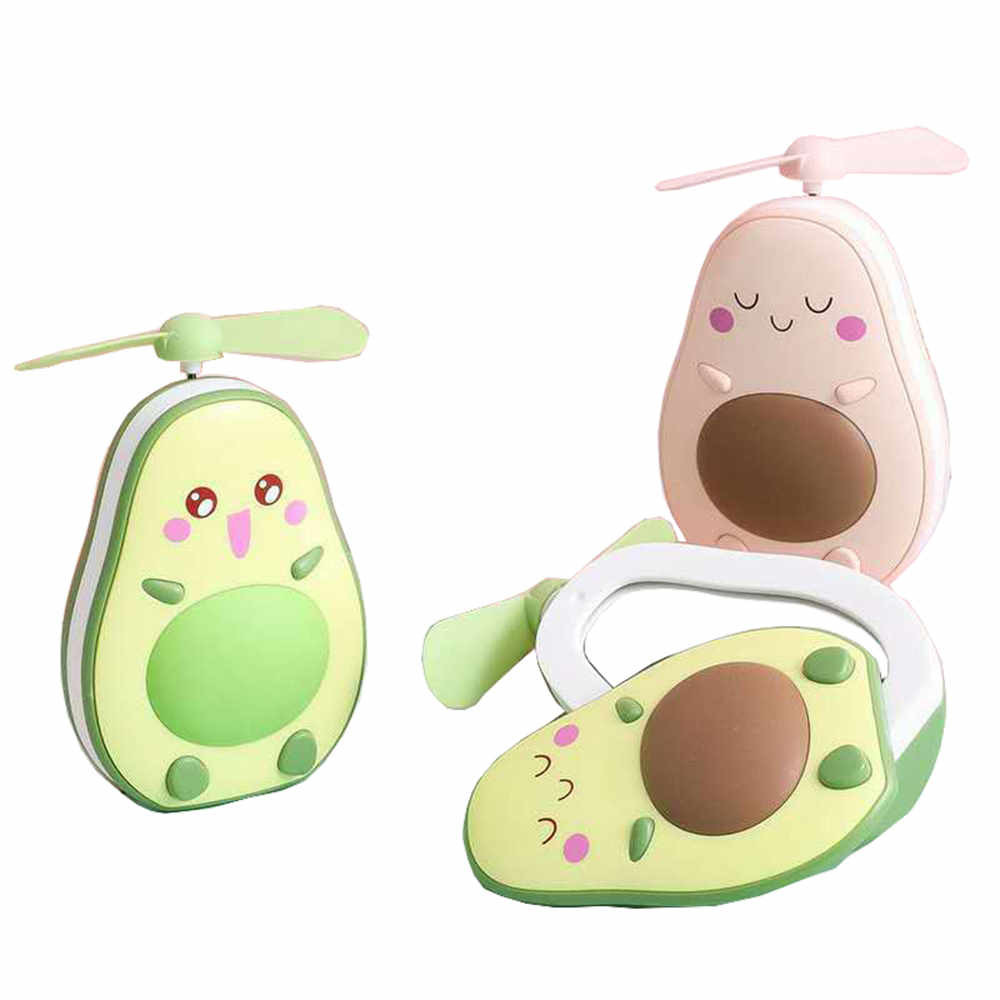 USB Rechargeable 500mAh Mini Handheld Fan With LED Colorful Lights