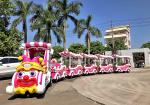 Sightseeing Trackless Kiddie Train Electric Mall Train Environment Friendly