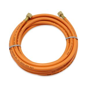Wholesale 6mm Oil Resistance Braided -30℃~+80℃ Orange Rubber LPG Gas Hose Assembly from china suppliers