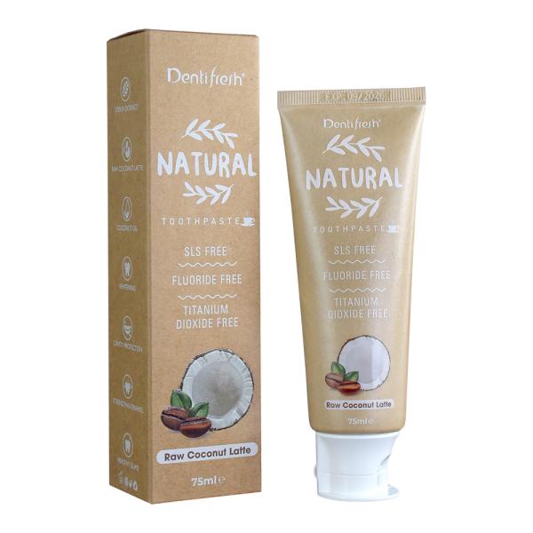 95g Teeth Whitening Toothpastes Natural Raw Coconut Latte Flavor SLS Free Herbal