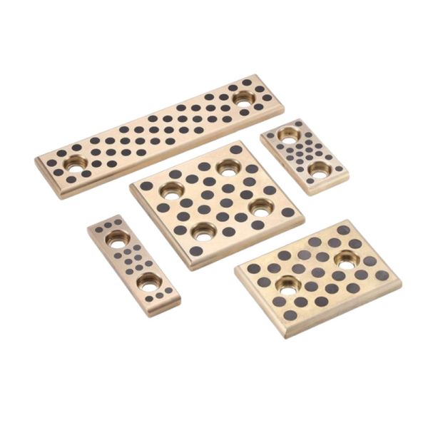 Solid Bronze Self Lubricating Bearing | Graphite Slide Wear Plate