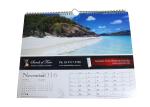 Colorful Beautiful Custom Paper Wall Calendars One Hole Drilled For Home