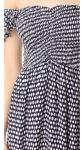 Clothes Woman Printed Off Shoulder Rayon Bohemian Maxi Dress