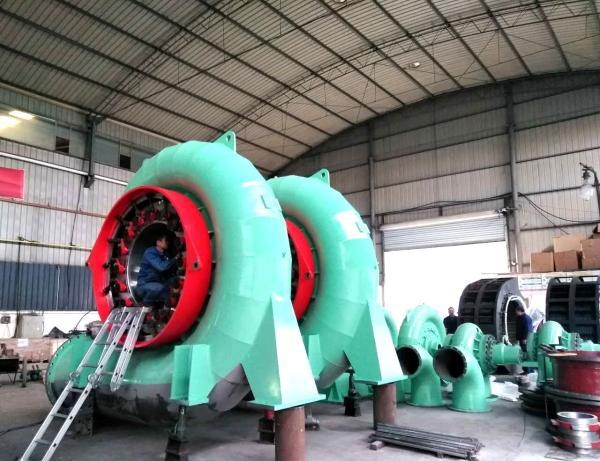 Quality Stainless Steel Horizontal Francis Turbine Generator Automatic Control 6.3kV Power Supply for sale