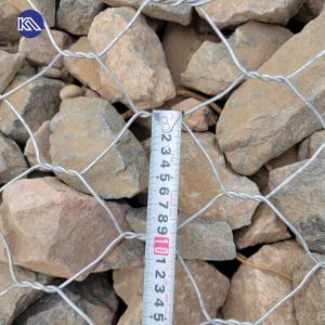 Wholesale Hexagonal / Double Twist Galvanised Gabion Mattresses Wire Mesh Rock Gabion Cage from china suppliers