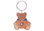 Lovely Double Sided Bear Zinc Alloy Promotional Keychain with Nickel Plating,