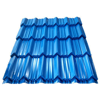 RAL5005 Single Blue AZ100 Pre-Painted Galvalume Steel Metal Roof Tile Wall Cladding PPGL Color Coated Aluzinc Steel