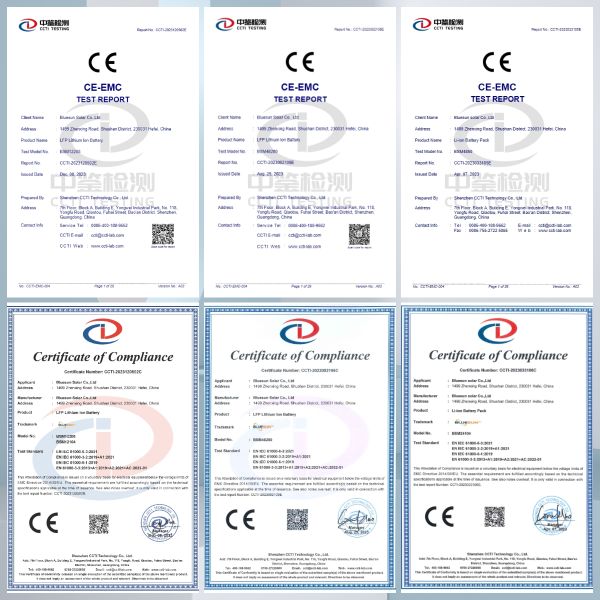 Bluesun 12v-100ah Home Battery Storage System Lifepo4 Solar Lithium Ion Stackable with Smart BMS & CAN Communication Port