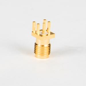 Wholesale Gold Plated Female Wifi Antenna SMA Connector Straight For PCB Mounting Connectors from china suppliers