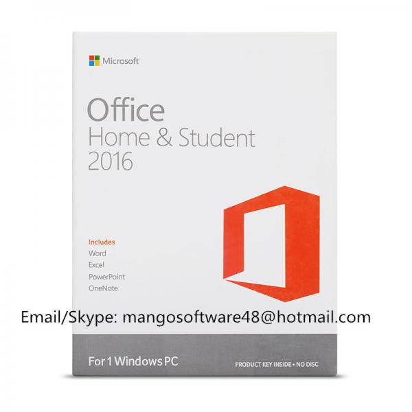 Quality FPP Office 2016 Home And Student Product Key For 1 User English Version for sale