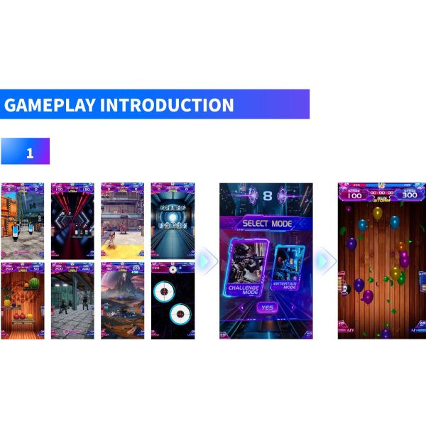 75" Arcade Style Shooting Games Integrated Cabinet Shooting Arcade