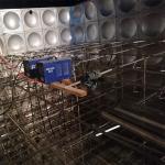 Sus304 / 316 Rectangle Shape Water Tank Drawing / Installation Service