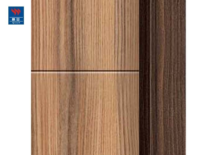 Eco- Friendly Material Interior Modern Solid Wooden Door PVC With Trims Frame Unit