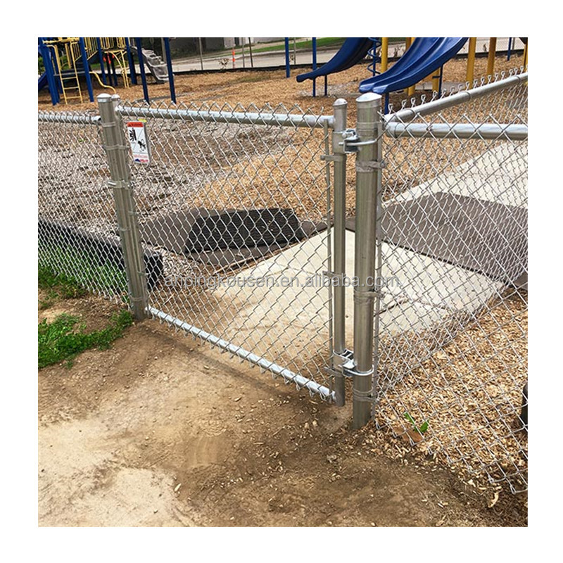 Galvanized PVC Coated Low Carbon Steel Wire Chain Link Fence for Farming in 50ft Roll